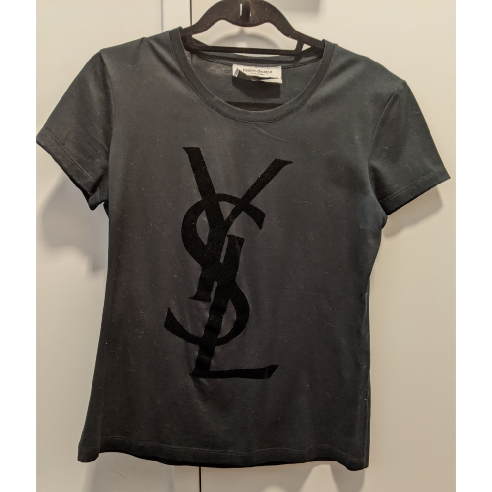 YSL Logo Shirt Like New (Women, M)
